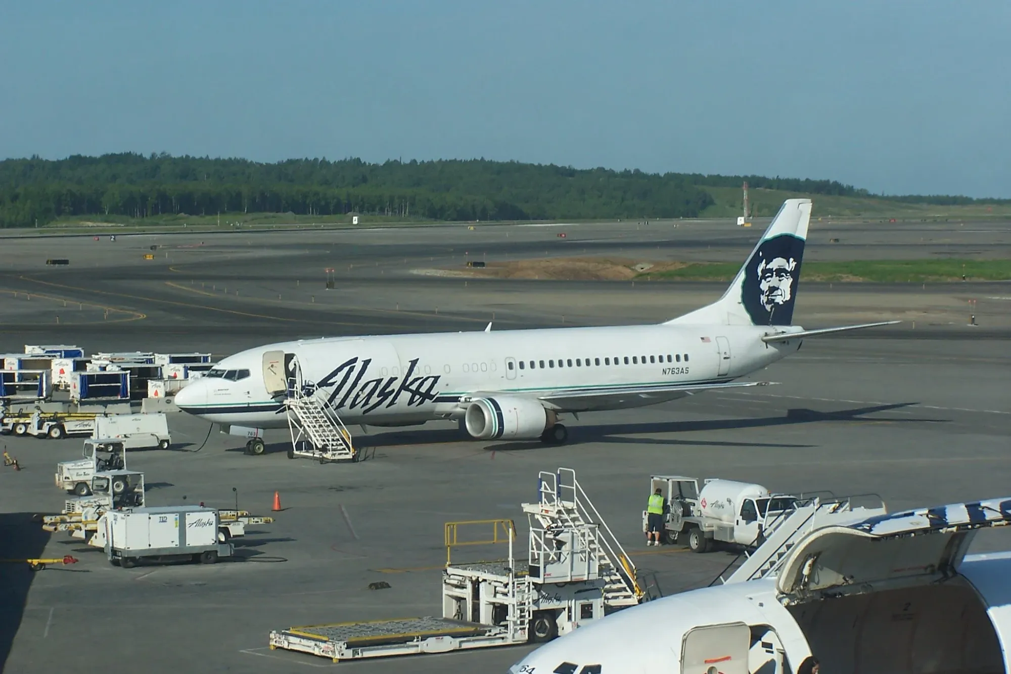 Alaska Airlines at the Anchorage Airport