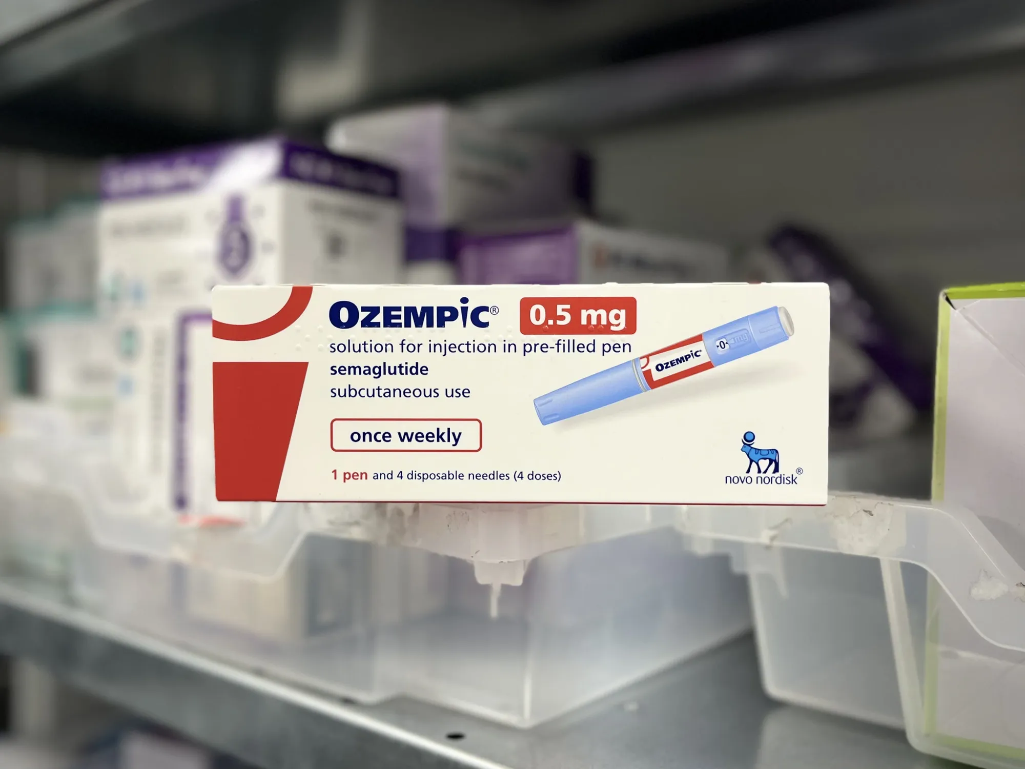 Box of Ozempic (Semaglutide) / Wegovy Pen - 0.5mg 