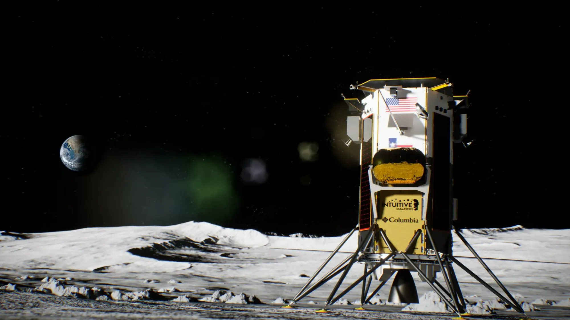  Illustration of Intuitive Machines’ Nova-C lunar lander