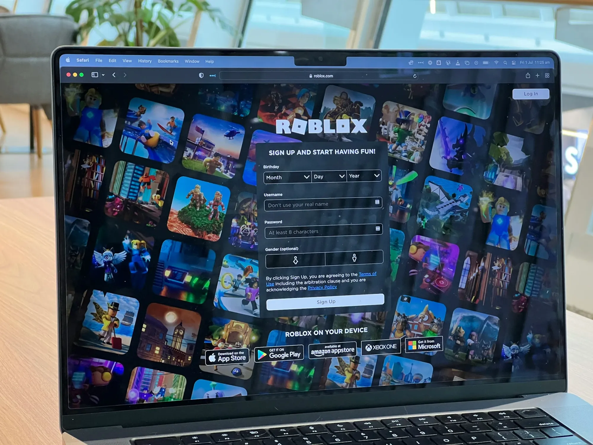 Roblox hompage
