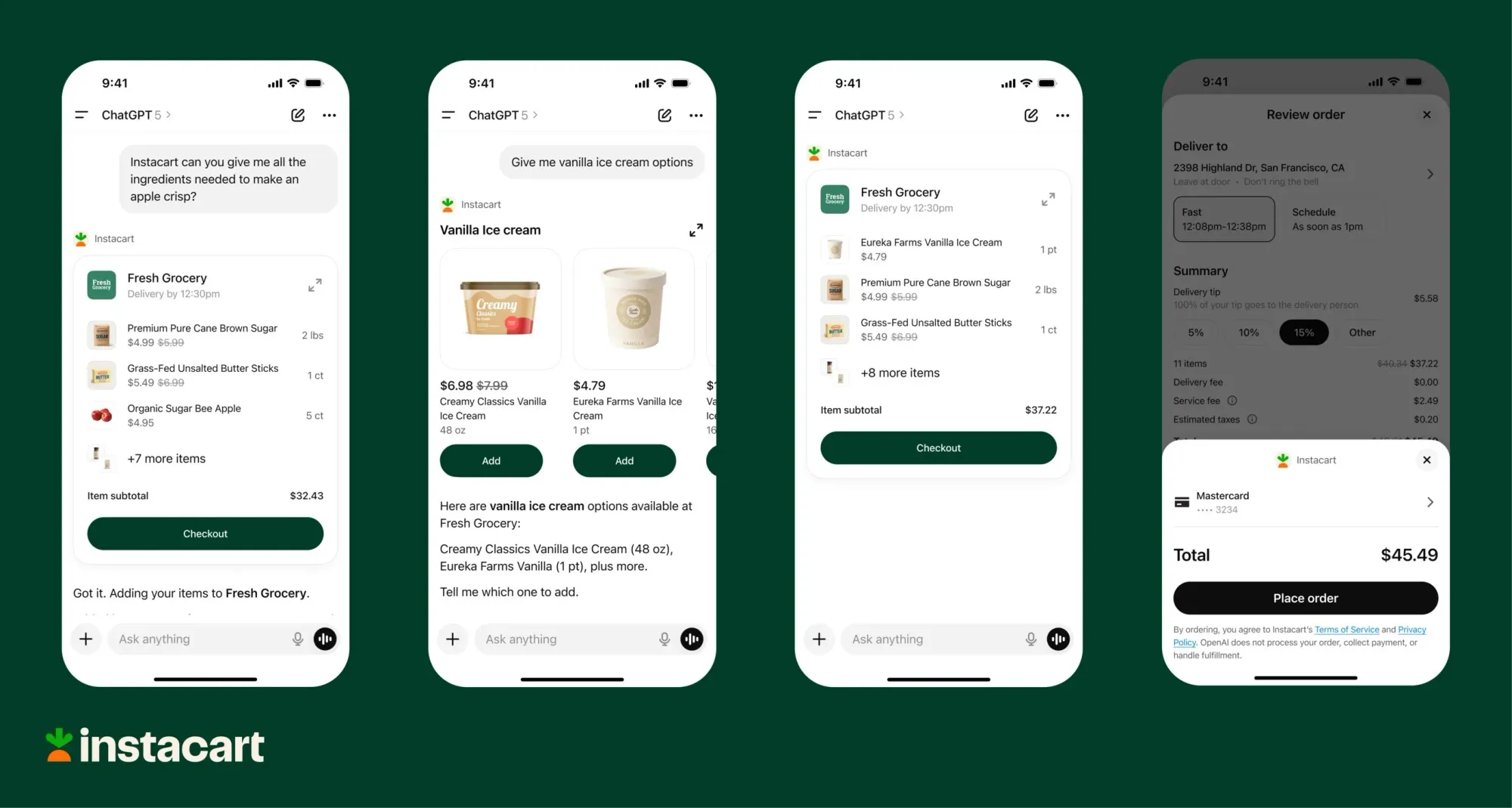 Instacart Gains Edge with New ChatGPT Grocery Checkout