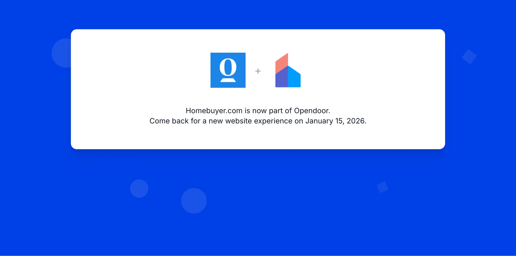 Opendoor Buys HomeBuyer.com to Expand Mortgage and Home Flipping Business