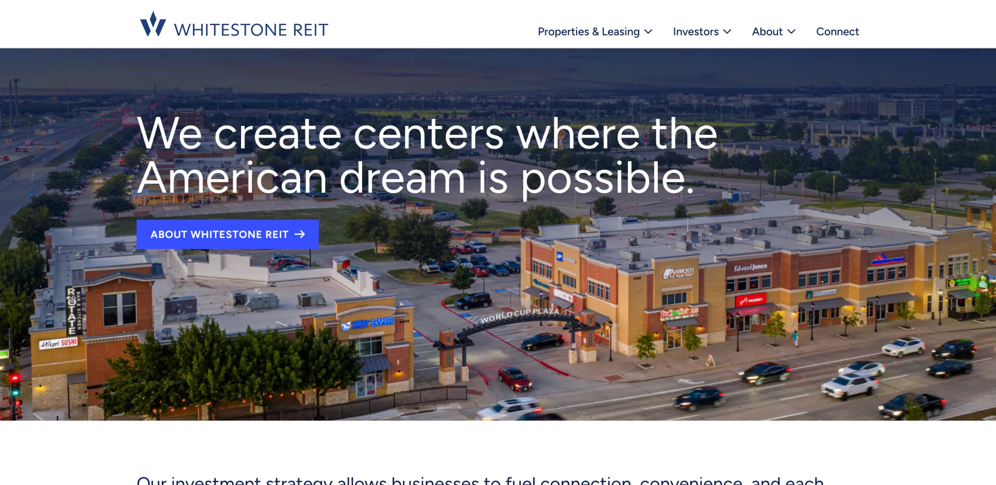 Ares Buys Whitestone REIT for $1.7 Billion – Shareholders Get $19 Per Share