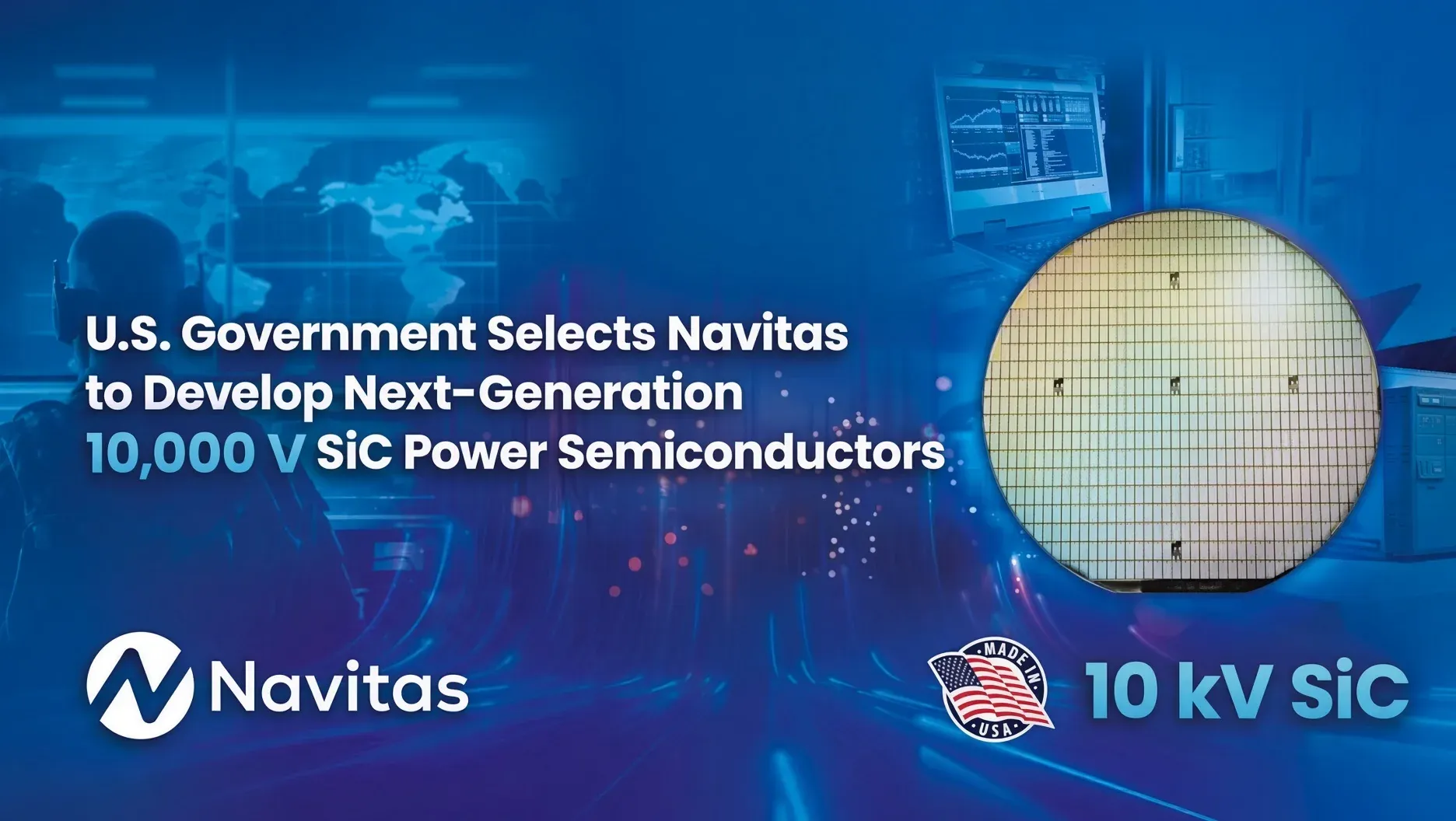 U.S. Army Selects Navitas to Develop 10,000-Volt SiC Power Chips