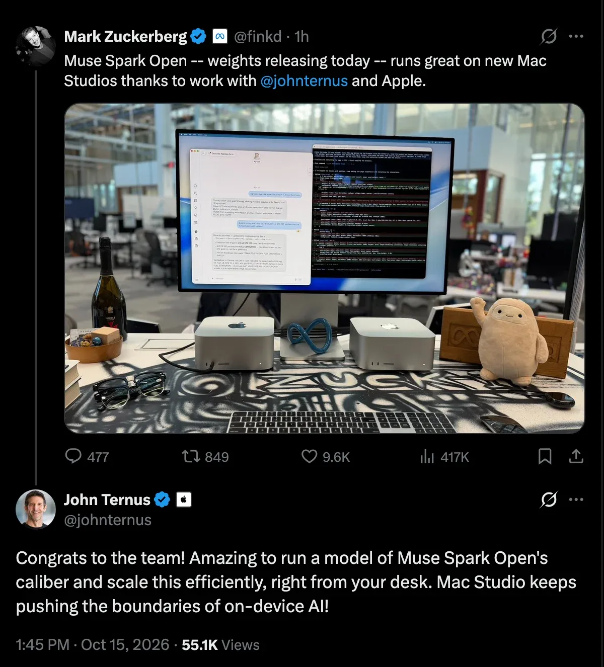 Meta and Apple team up to make Muse AI models run better on Macs