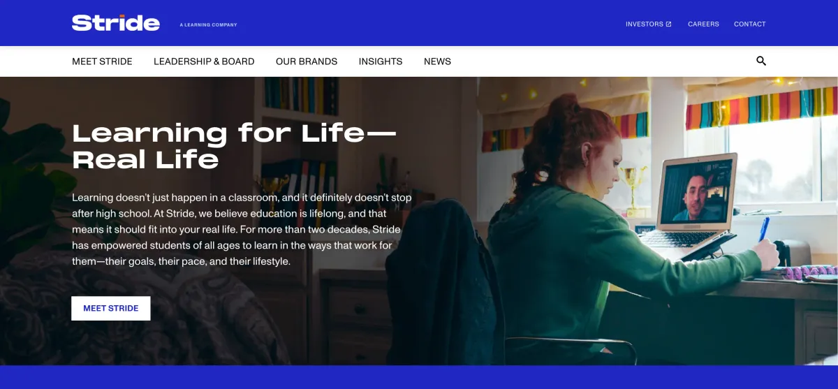 Stride Plunges After Losing Major Texas Virtual School Contract