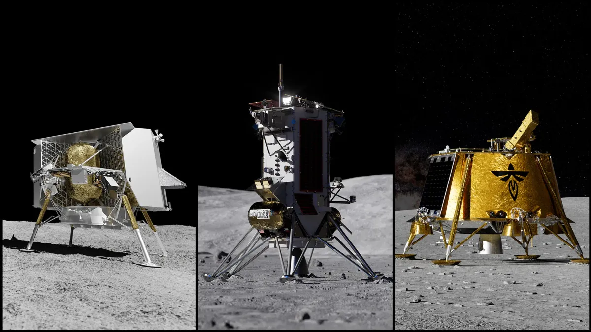 NASA Awards Nearly $600 Million in Lunar Lander Contracts to Three Companies