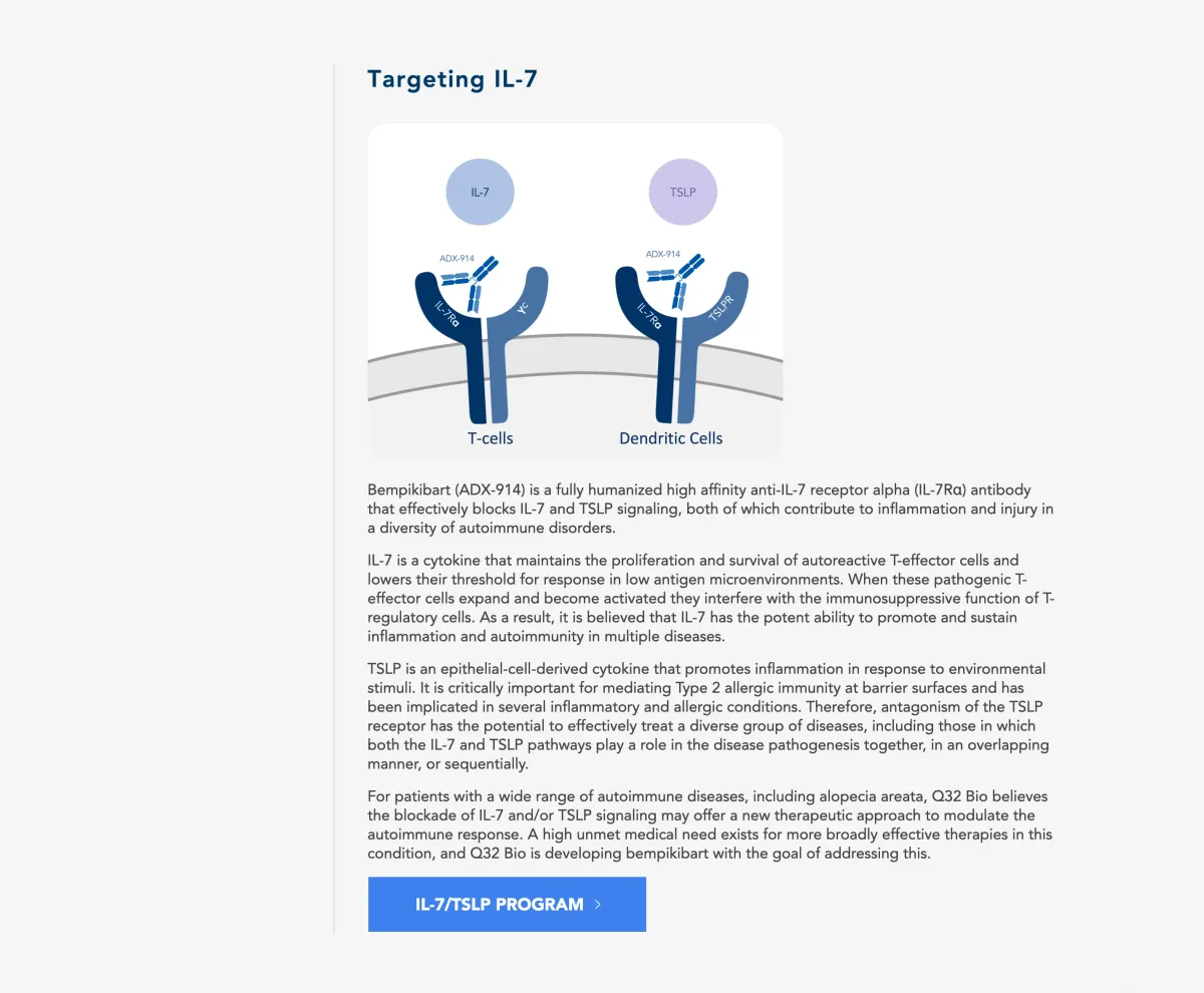 Morgan Stanley Initiates Q32 Bio at Overweight with $34 Target — 113% Upside Potential